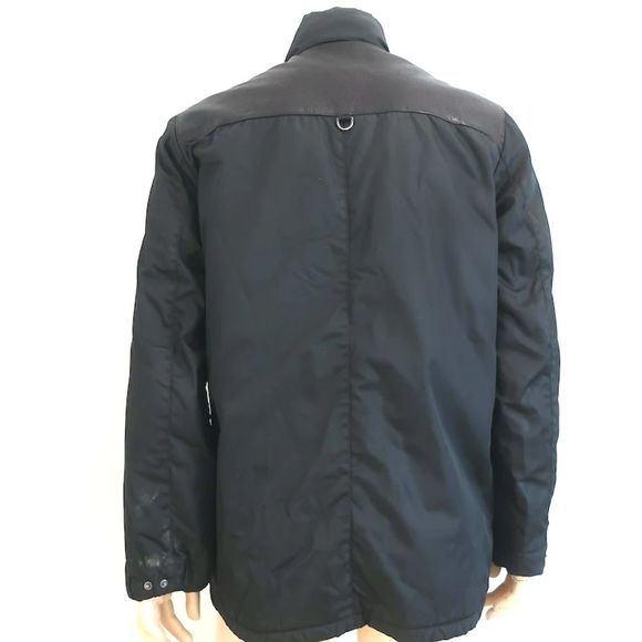Prada Multi-Pocket Jacket Black Leather-Trim Nylon Size Small - Picture 5 of 10